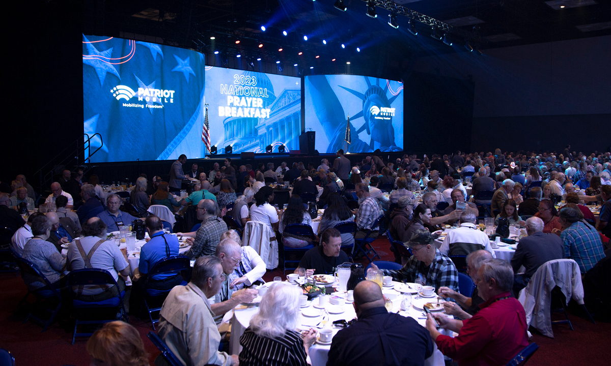 Thousands of NRA members enjoyed a Sunday morning of prayer, reflection, and food at the National Prayer Breakfast 